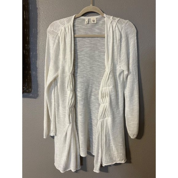 Anthropologie MOTH Cardigan Sweater Medium White - Picture 7 of 12